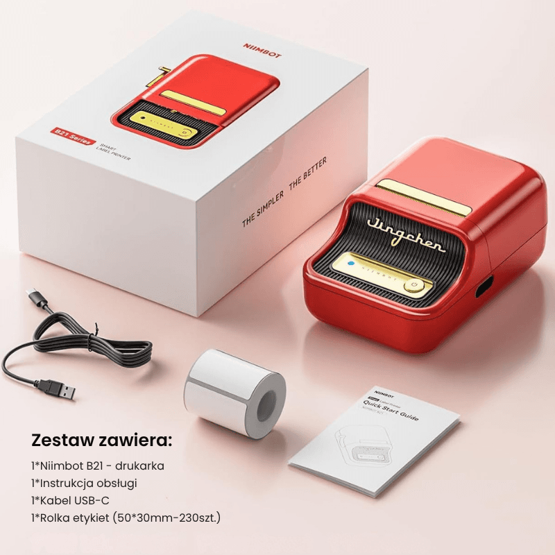 Niimbot Termiczna drukarka etykiet, naklejek | Bezprzewodowa Bluetooth