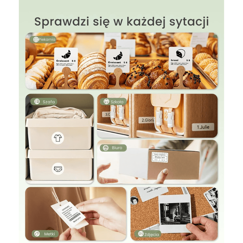 Niimbot Termiczna drukarka etykiet, naklejek | Bezprzewodowa Bluetooth