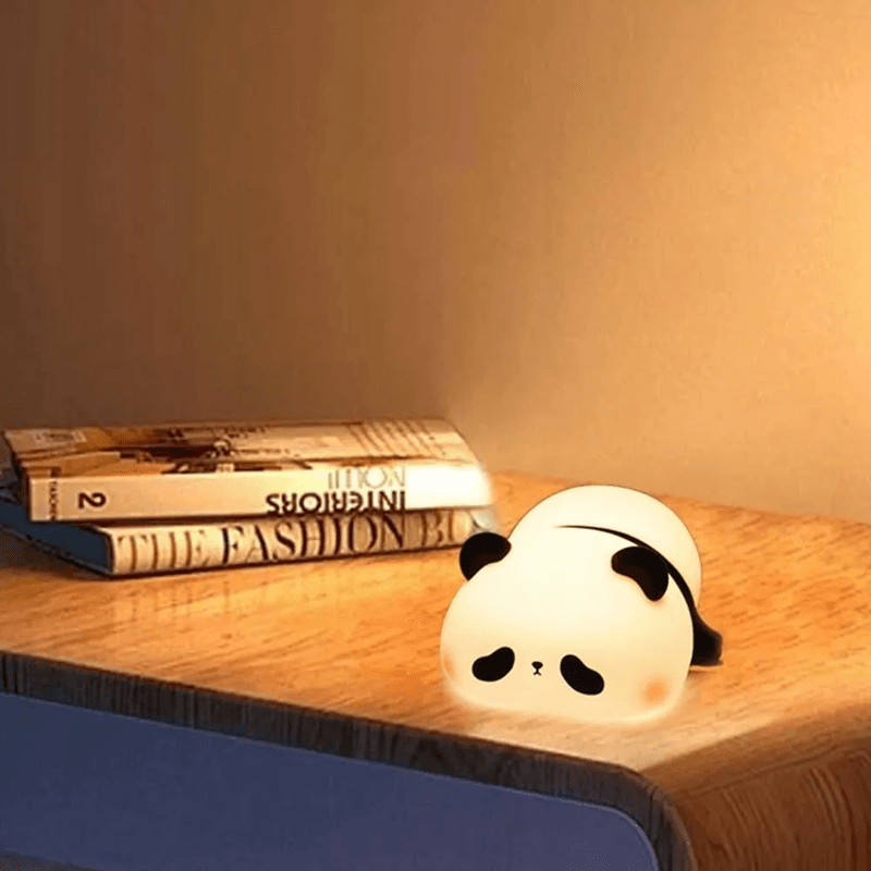 Silikonowa Lampka PANDA - lampka nocna LED dla dzieci