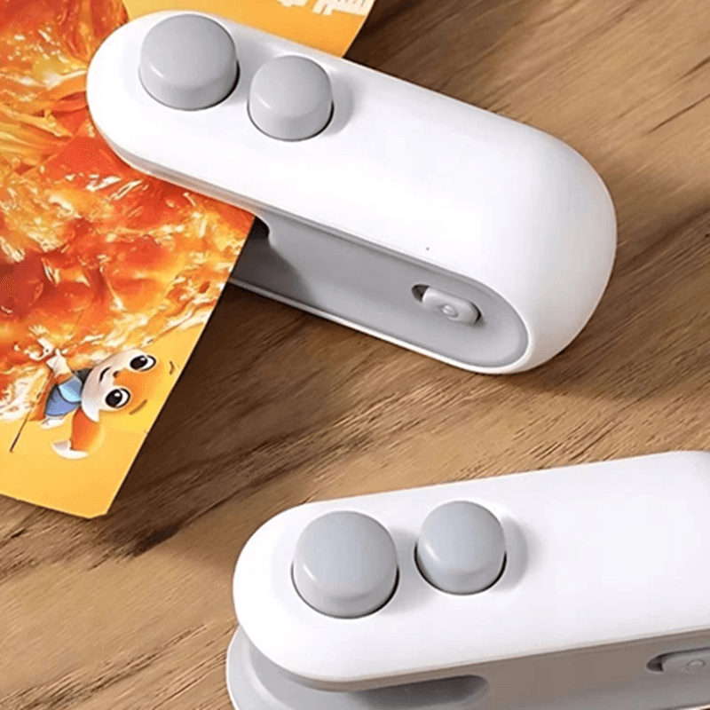 Elektryczna mini zgrzewarka 2w1 z otwieraczem do folii/ opakowań – bezprzewodowa, magnetyczna, USB-C