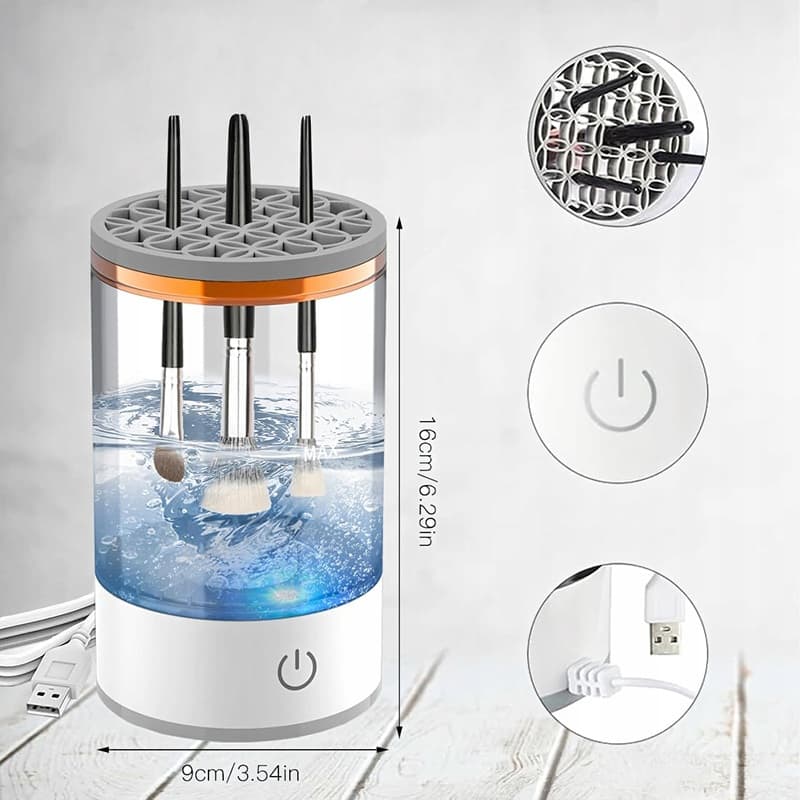 Automatyczna myjka do pędzli do makijażu