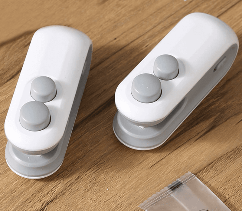 Elektryczna mini zgrzewarka 2w1 z otwieraczem do folii/ opakowań – bezprzewodowa, magnetyczna, USB-C